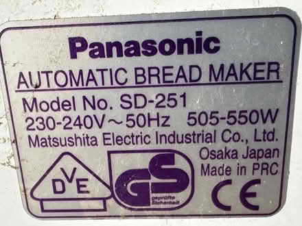 Photo of free Panasonic Bread Maker SD-251 (Holland Park W11) #3