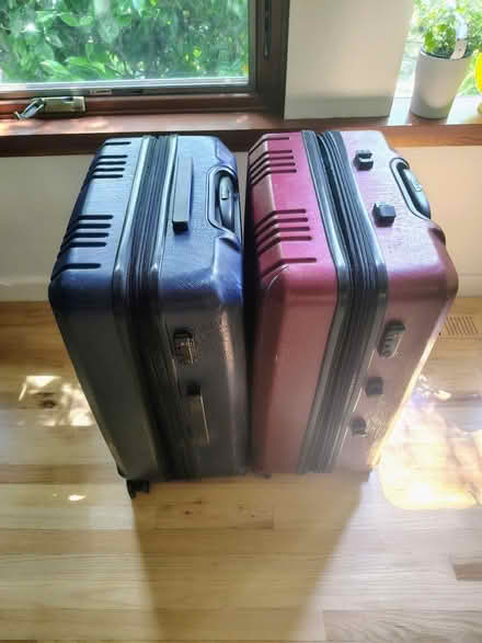 Photo of free Two Large Cracked Suitcases (Queen Anne) #1