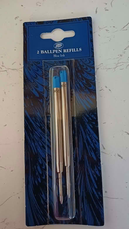 Photo of free Blue ballpoint pen refills (Bradbourne Lakes TN13) #1