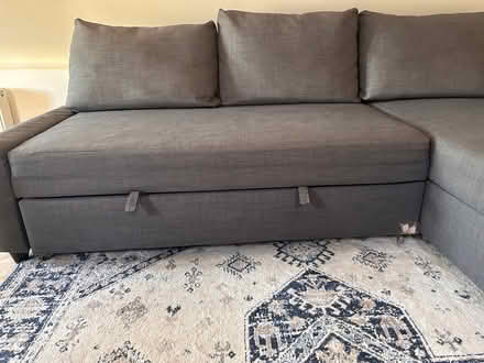 Photo of free IKEA grey sofa bed (GL8) #3