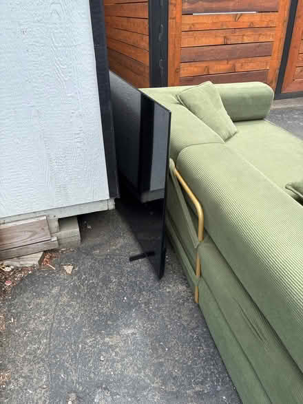 Photo of free Couch and tv free must pick up (Beaverton) #2