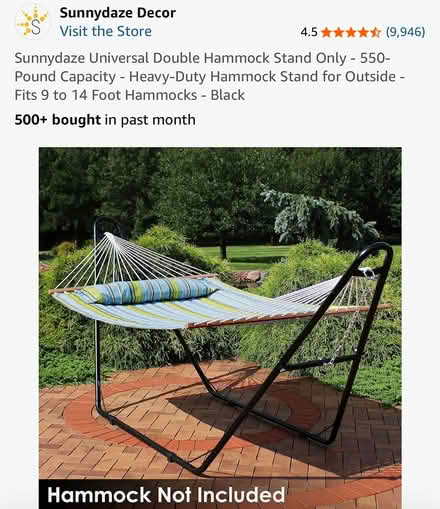 Photo of free Hammock Stand (Sir Francis Drake near Redhill) #1