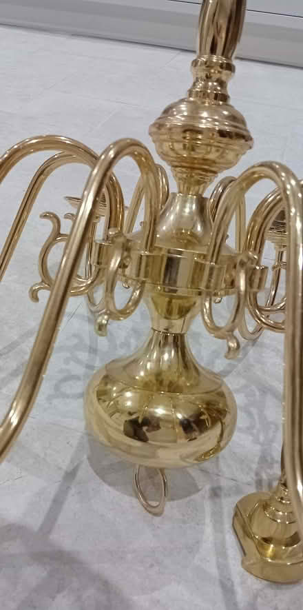 Photo of free 8 Arm Brass Chandelier (Old Swarland, NE65) #3