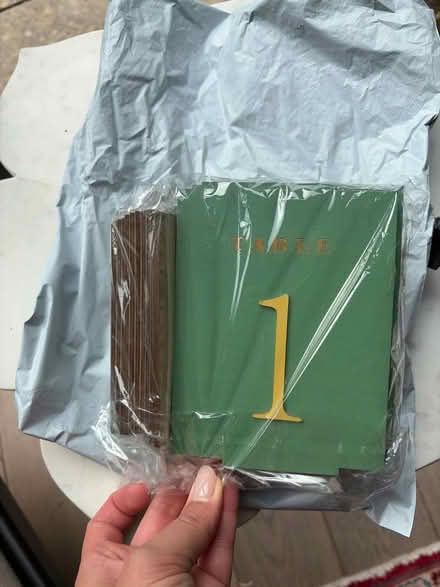 Photo of free Table number plaques (N7 - Barnsbury) #1