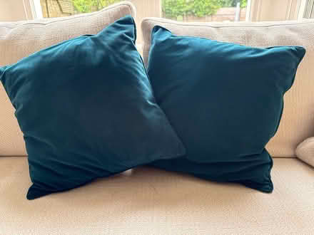Photo of free Dark Teal Blue cushions (W13) #1