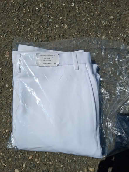 Photo of free White polyester pants (Interbay/Queen Anne) #1