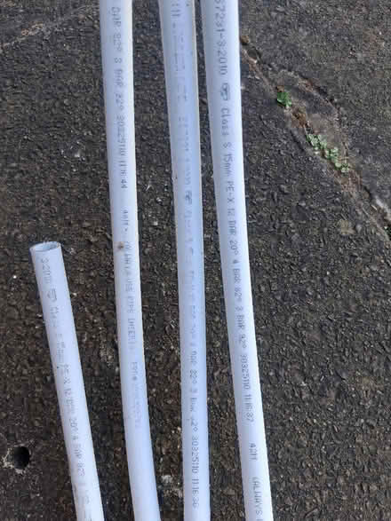 Photo of free White hard plastic tube (Sale M33) #2