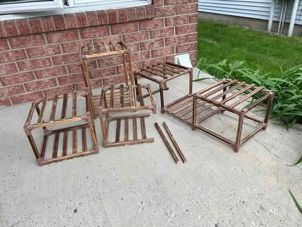 Photo of free Wooden plant stand (Hunt Club/Conroy area) #1