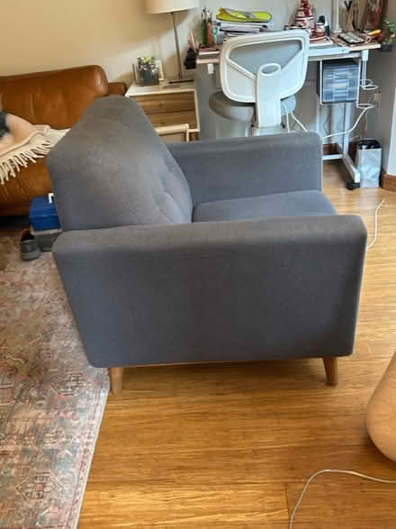 Photo of free Blue armchair (Claremont Hills, Oakland) #1