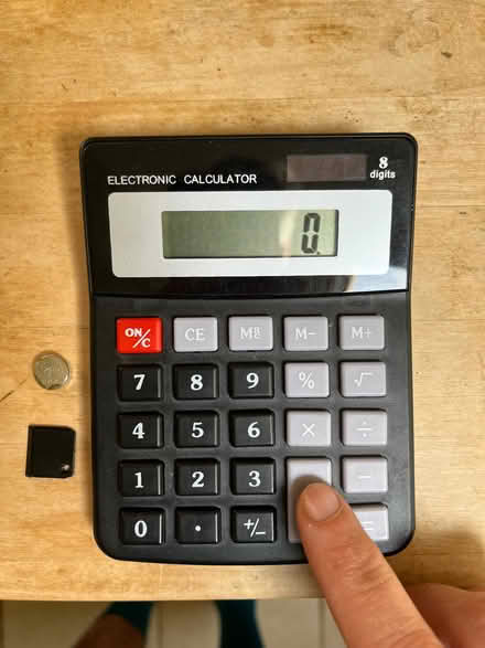 Photo of free Large solar-powered calculator (Thorpe Hamlet NR1) #1