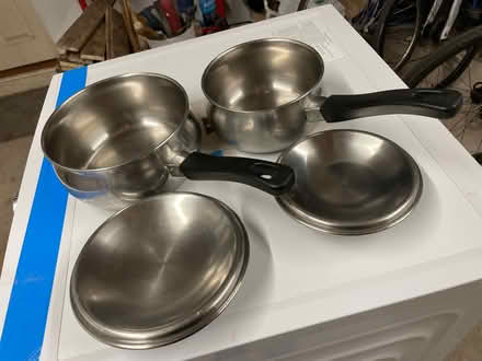 Photo of free 2 Stainless Steel Saucepans (Papcastle CA13) #2