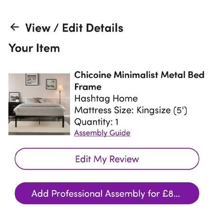 Photo of free Metal bed frame (Crouch End N8) #1