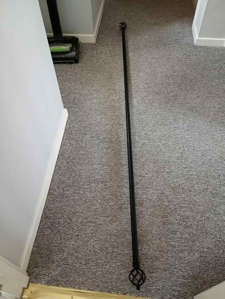 Photo of free Black metal curtain pole. (Temple Cowley OX4) #2