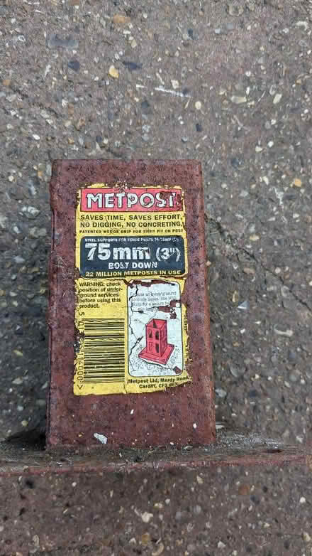 Photo of free Srcew down support for fence post (Great Yarmouth NR30) #2