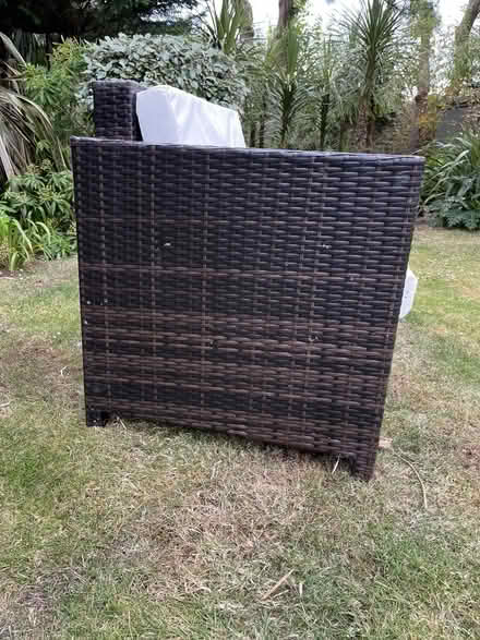 Photo of free Rattan type garden chair (Aldwick) #2
