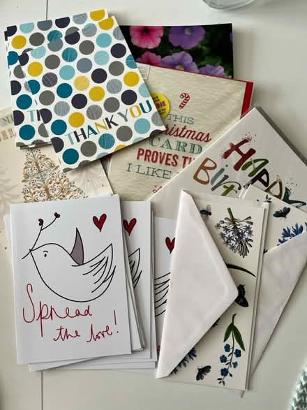 Photo of free Assorted unused cards (Ickford HP18) #1