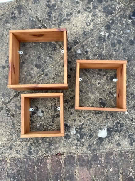 Photo of free Cube shelf trio (Woodley RG5) #1