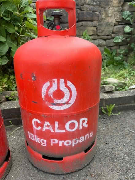 Photo of free 2 empty propane gas canisters. One13 kg the other 6 kg (Ambergate DE56) #1