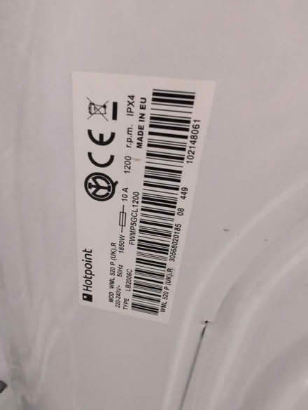 Photo of free Hotpoint Washing Machine (Dumbreck G41) #2