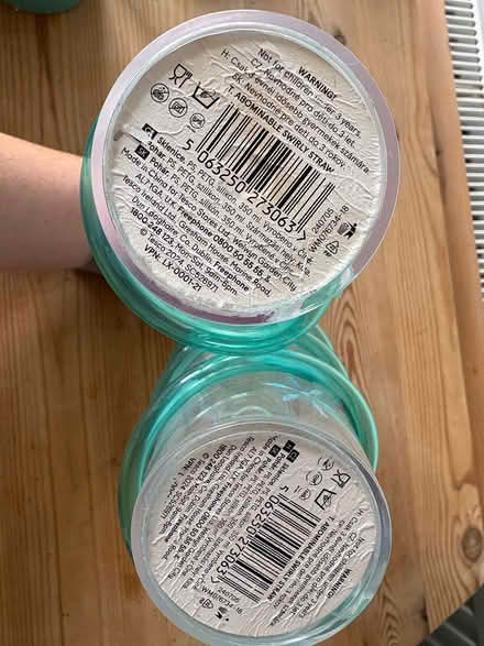 Photo of free Tall plastic glass with straw (Stockport centre SK1) #2