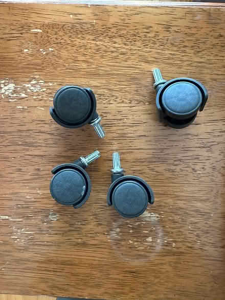 Photo of free 4 casters (Hollenbeck and Remington) #1