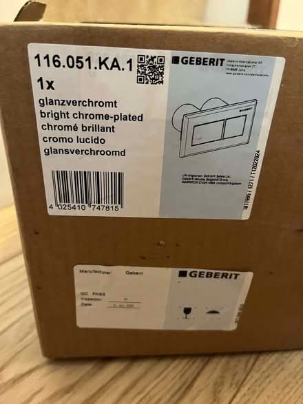Photo of free Geberit bright chrome-plated toilet buttons x 2 (Clifton BS8) #2