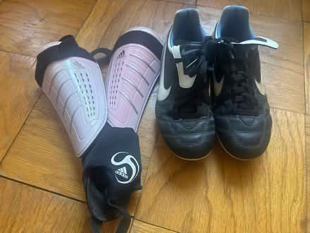 Photo of free Women’s 6.5 soccer cleat/shin guard (Friendship Heights) #1