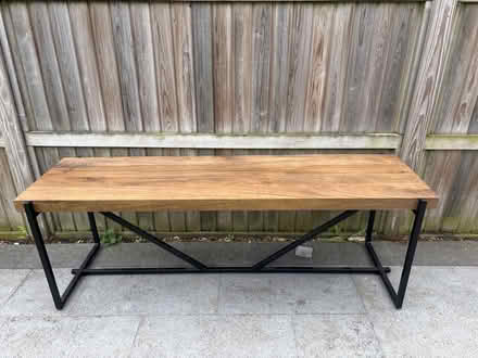 Photo of free Wood and metal bench (Putney SW15) #1