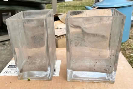 Photo of free 2 x glass vases (TW12 - Hampton Hill) #1