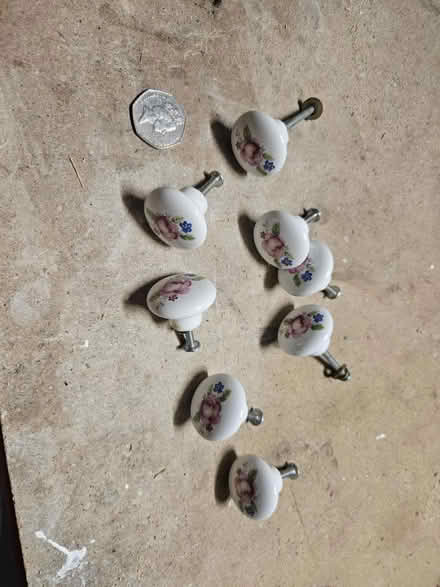 Photo of free Flower cupboard handles x8 (Kidlington OX5) #1
