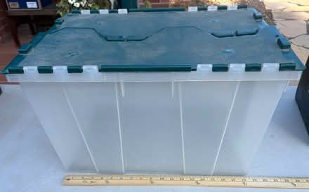 Photo of free Plastic storage bin (Downtown Sunnyvale) #1