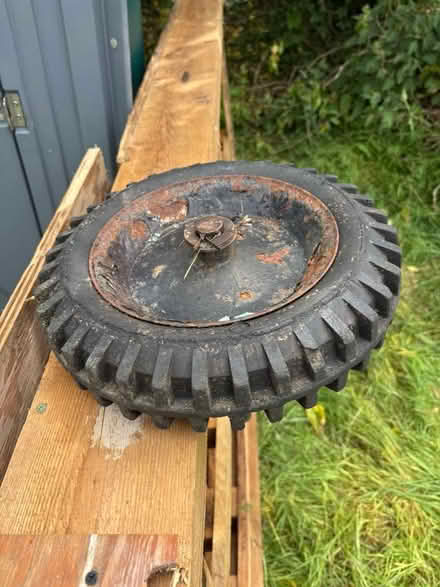 Photo of 2 Decent Medium-Sized Trolley Type Wheels (Priston CP BA2) #1
