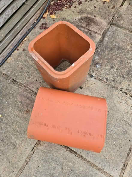Photo of free Two clay/terracotta chimney flues (Halton HP22) #2