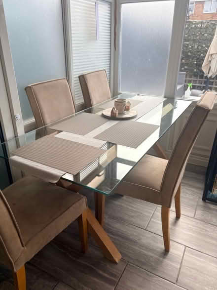 Photo of free Lovely glass dining table (MK45) #2