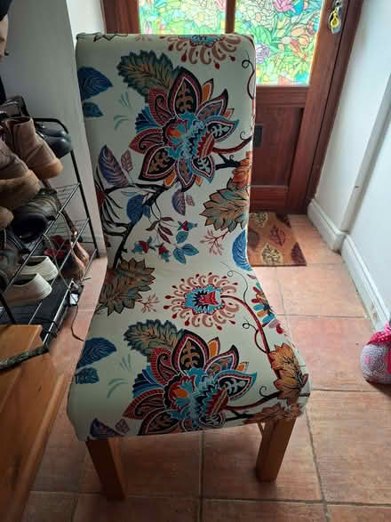 Photo of free 4 brown leatherette chairs (Morland CA10) #1