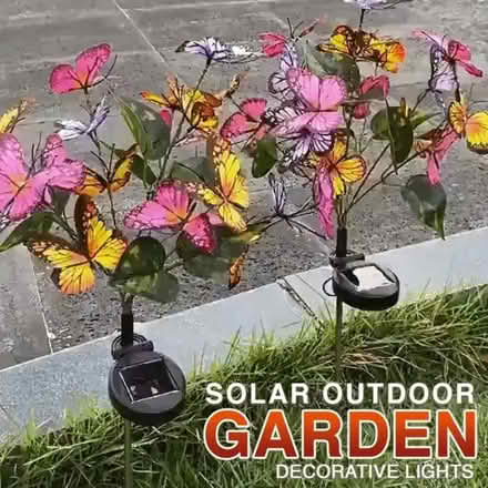 Photo of free Outdoor Solar Butterfly Lights (E Hampden near S Buckley) #1