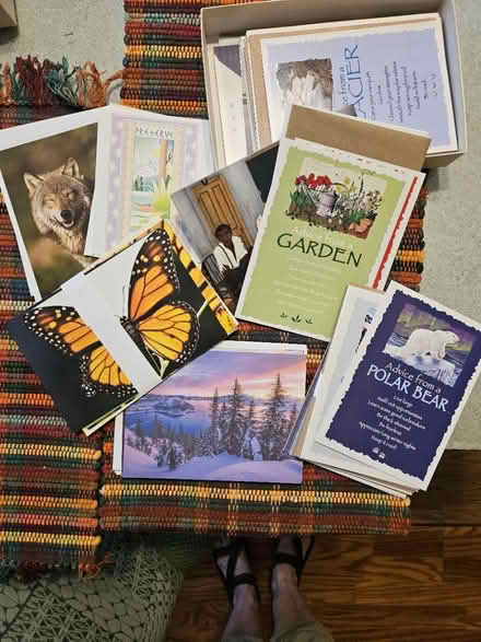 Photo of free Box of cards birthday, blank ++ (63033, off N. New Florissant) #1