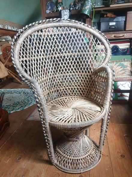 Photo of free Wicker Chair - décor or pet (Breadsall DE21) #1