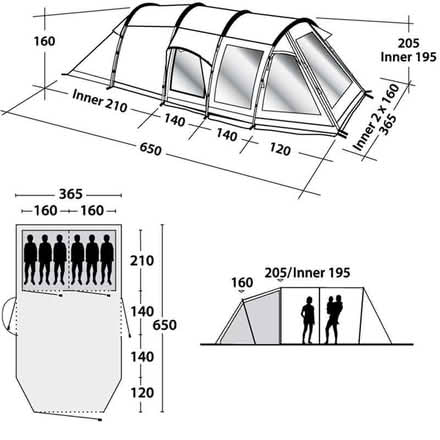 Photo of free Outwell Navada XL 6-8 people tent (Hayling Island PO11) #3