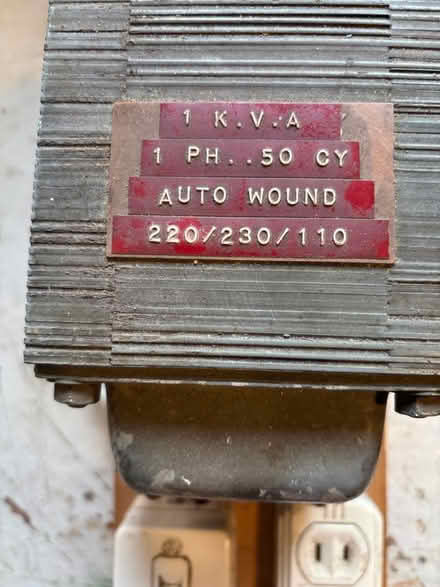 Photo of free Electrical transformer (M16 Whalley Range) #2