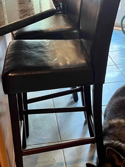 Photo of free Faux leather bar stool/seats (Chevy Chase DC) #3