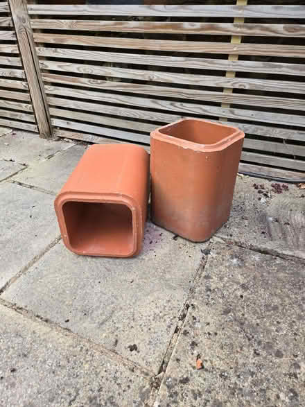 Photo of free Two clay/terracotta chimney flues (Halton HP22) #1