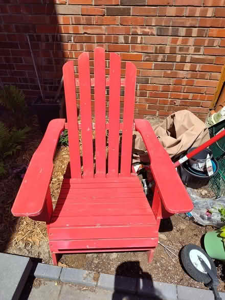 Photo of free Adirondack chair wood (Near Downtown Detroit) #2