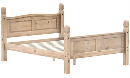 Photo of free King size pine bed frame (Summerlands LA8) #1