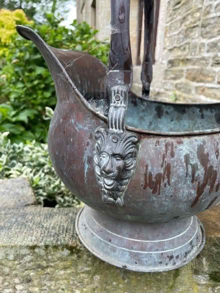 Photo of free Decorative metal planter (Birch Vale SK22) #2