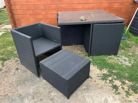 Photo of free Ratan Table and chairs patio set (Letchworth SG6) #1