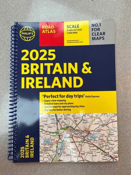 Photo of free 2025 Road Atlas of Britain and Ireland (Sharmans Cross B91) #1