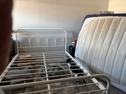 Photo of free Queen Metal Bedframe (87102) #3