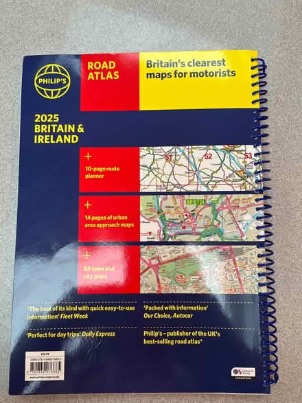 Photo of free 2025 Road Atlas of Britain and Ireland (Sharmans Cross B91) #2