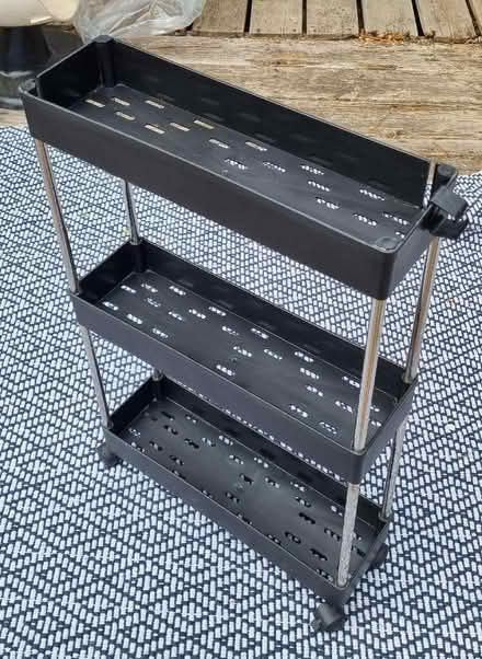 Photo of free Slim 3 tier shelves on wheels (St Helier SM5) #2
